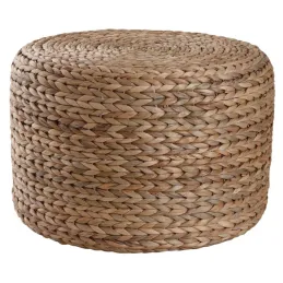 Pouf rond en jacinthe