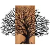 Décoration murale en métal et bois Arbre