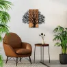 Décoration murale en métal et bois Arbre