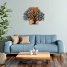 Décoration murale en métal et bois Arbre