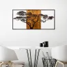 Décoration murale en métal et bois Arbre