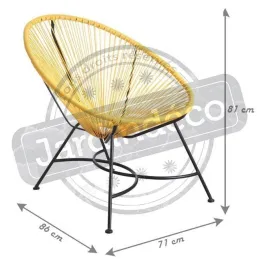 Fauteuil en polyrésine