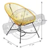 Fauteuil en polyrésine