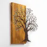Décoration murale en métal et bois Arbre