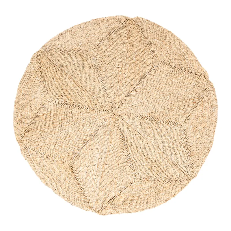 Tapis rond en jonc Kaate