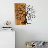Décoration murale en métal et bois Arbre