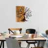 Décoration murale en métal et bois Arbre