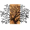 Décoration murale en métal et bois Arbre
