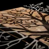 Décoration murale en métal et bois Arbre