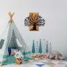 Décoration murale en métal et bois Arbre