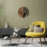 Décoration murale en métal et bois Arbre