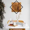 Décoration murale en métal et bois Arbre