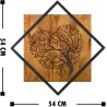Décoration murale en métal et bois Arbre