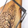 Décoration murale en métal et bois Arbre