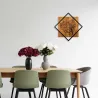 Décoration murale en métal et bois Arbre