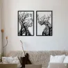 Décoration murale en métal Visages 86 x 63 cm