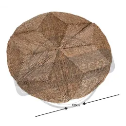 Tapis rond en jonc Kaate