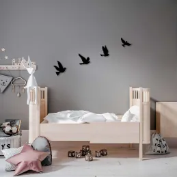 Décoration murale en métal Oiseaux en vol