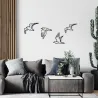 Décoration murale en métal Oiseaux en vol