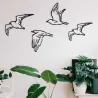 Décoration murale en métal Oiseaux en vol