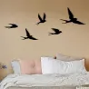 Décoration murale en métal Oiseaux en vol