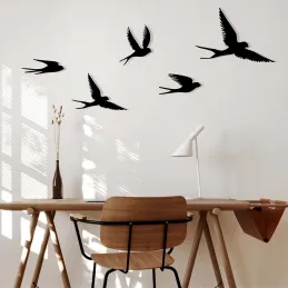 Décoration murale en métal Oiseaux en vol