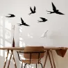 Décoration murale en métal Oiseaux en vol