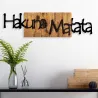 Décoration murale en bois et métal Walnut