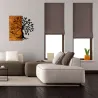 Décoration murale en bois et métal Walnut