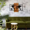 Décoration murale en bois et métal Walnut