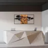 Décoration murale en bois et métal Walnut
