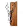 Décoration murale en bois et métal Walnut