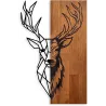 Décoration murale en bois et métal Walnut