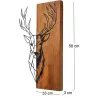 Décoration murale en bois et métal Walnut