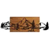 Décoration murale en bois et métal Walnut