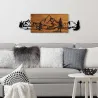 Décoration murale en bois et métal Walnut