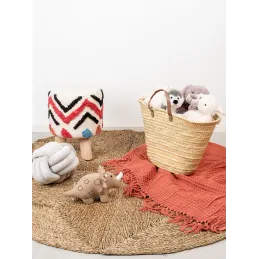 Tapis rond en jonc Kaate