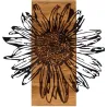 Décoration murale en bois et métal Walnut