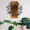 Décoration murale en bois et métal Walnut