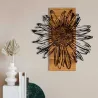 Décoration murale en bois et métal Walnut