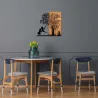 Décoration murale en bois et métal Walnut