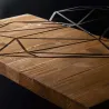 Décoration murale en bois et métal Walnut