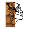 Décoration murale en bois et métal Walnut