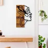 Décoration murale en bois et métal Walnut