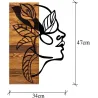 Décoration murale en bois et métal Walnut