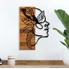 Décoration murale en bois et métal Walnut