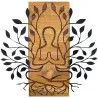 Décoration murale en bois et métal Walnut