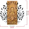Décoration murale en bois et métal Walnut