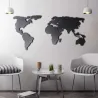 Décoration murale en métal Mappemonde