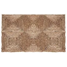 Tapis rectangulaire en jonc tressé